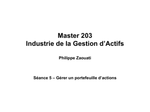 Master 206 Industrie de la Gestion d`ACtifs