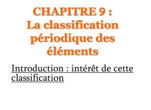 9-La classification périodique : cours en powerpoint