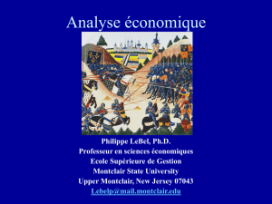Analyse économique - Montclair State University
