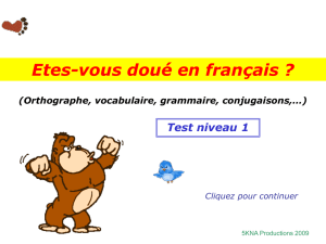 Test de français