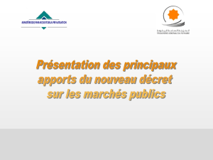 Renforcement de la transparence L`annulation d`un appel d`offres
