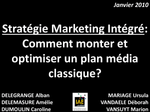 Stratégie Marketing Intégré