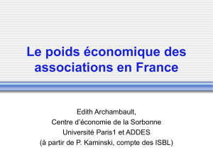 Le poids économique des associations en France - Hal-SHS