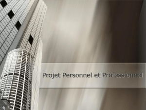 Projet Personnel et Professionnel