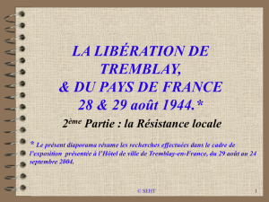 2 ème Partie : la Résistance locale - Société d`Etudes Historiques de