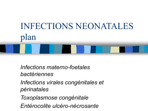 infections neonatales