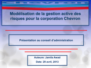 Gestion des risques pour Chevron