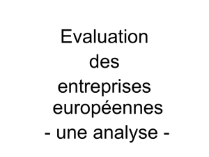 Evaluation des entreprises européennes