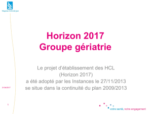 Horizon 2017 Groupe gériatrie