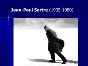Jean-Paul Sartre - Service de Philosophie Morale et Politique