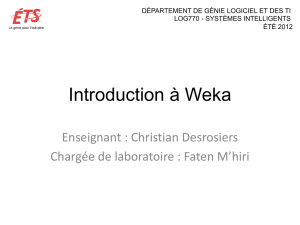 Introduction à Weka