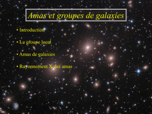 Amas et groupes de galaxies