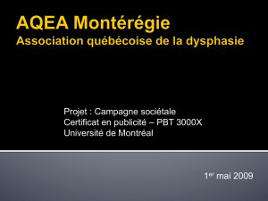 AQEA Montérégie Association québécoise de la - Publici