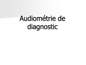 Audiométrie Tonale - Cours Ecole Audioprothèse Lyon