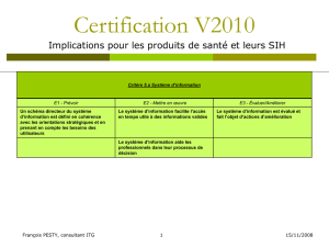 Certification V2010 - Optimisez l`informatisation du circuit du