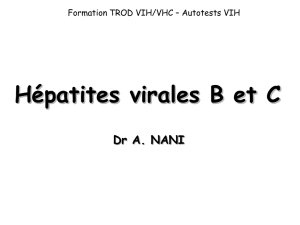 Hépatites virales B et C Formtion TROD