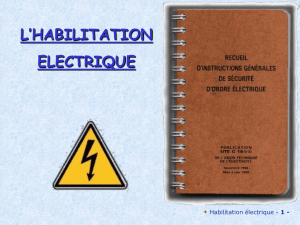 L`Habilitation Electrique