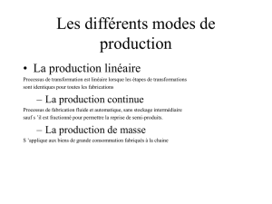 La production - IUP GEII d`Amiens