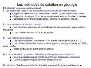Datation relative biologie