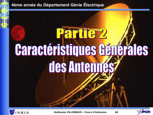 2-CaractÃ©ristiques GÃ©nÃ©rales des Antennes