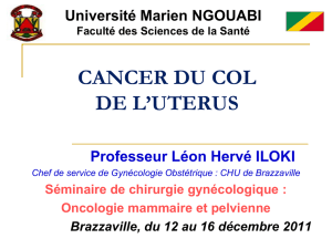 Cancer du col de l`utérus