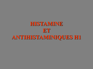 histamine et antihistaminique h1