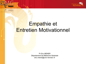 Entretient Motivationnel et Empathie