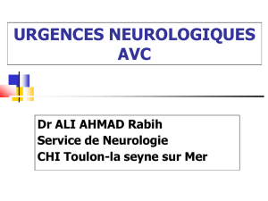 urgences neurologiques et neurochirurgicales