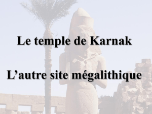 Le temple de karnak