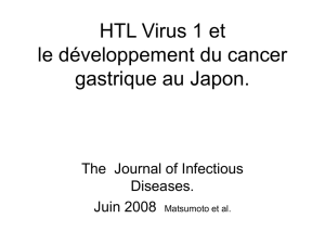 HTL Virus 1 et le développement du cancer gastrique au