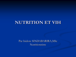 nutrition et vih