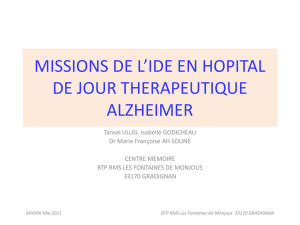 missions de l`ide en hopital de jour therapeutique alzheimer