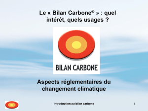 Le « bilan carbone » : quel intérêt, quels usages ?