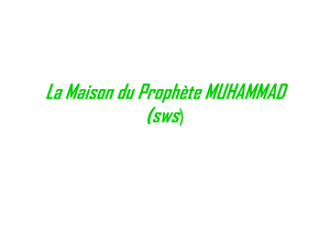 La famille du prophete MUHAMMAD (saw)