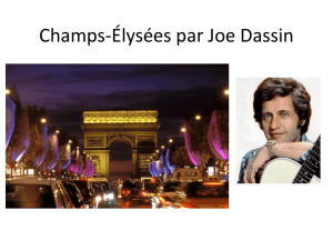 Champs-Élysées par Joe Dassin