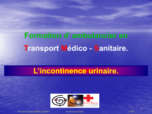 L`incontinence urinaire