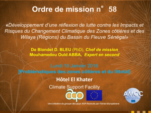 Présentation Atelier 1 - Global Climate Change Alliance