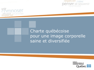 Charte québécoise pour une image corporelle saine et diversifiée