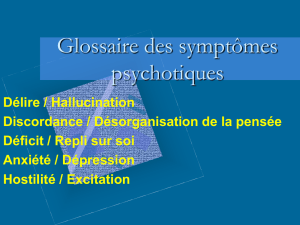 Glossaire des symptômes psychotiques