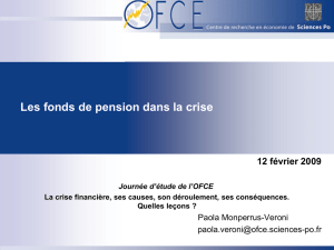 caracteristiques des fonds pension et implications pour le