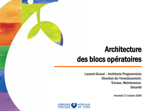 architecture des blocs operatoires