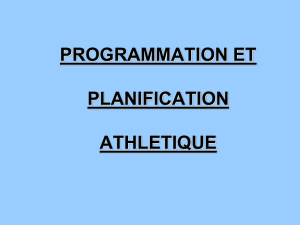 programmation et planification athletique