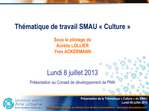 Presentation Culture CDV de PMA