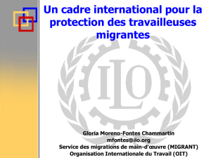 Un cadre international pour la protection des travailleuses migrantes