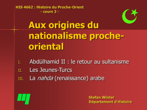 L`ère des réformes et le - Histoire du Proche