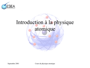 Introduction à la physique atomique