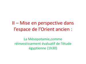 Le Croissant fertile La Mésopotamie IIIe millénaire av.J.