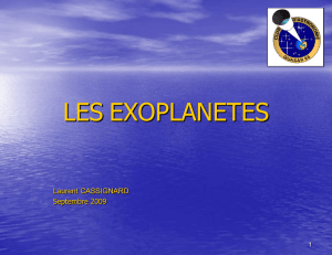 les exoplanetes