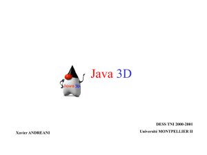 Java 3D - Xavier`s Web CV