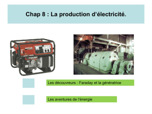 La production de l`énergie électrique